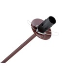 Pendant lamps spheres - Argon ABSOS 1842 4-light pendant lamp with white and brown (marble) lampshades, chocolate brown glass frame, lacquered steel - product 8