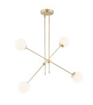 Pendant lamps spheres - Argon ABSTRACT 4 fl. pendant lamp 4x7W (max) opal mat brass 1695 - product 2