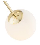 Pendant lamps spheres - Argon ABSTRACT 4 fl. pendant lamp 4x7W (max) opal mat brass 1695 - product 6