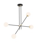 Pendant lamps spheres - Argon ABSTRACT pendant lamp 4 pł. 4x7W (max) opal mat black structure 1696 - product 4