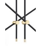 Pendant lamps spheres - Argon ABSTRACT pendant lamp 4 pł. 4x7W (max) opal mat black structure 1696 - product 5