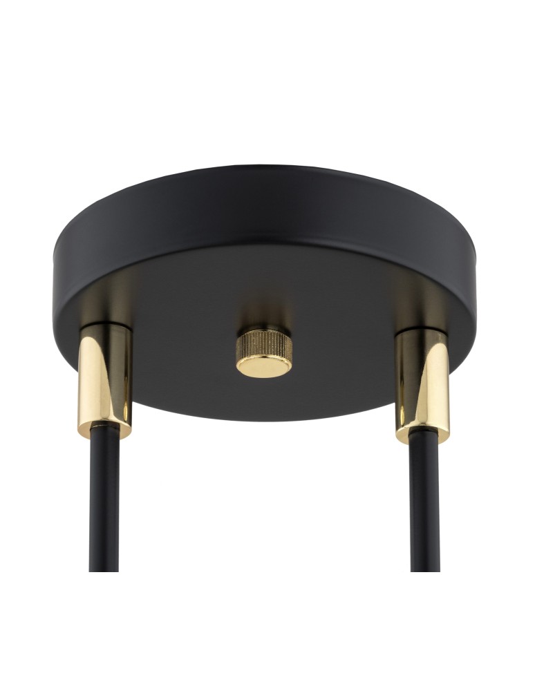 Pendant lamps spheres - Argon ABSTRACT pendant lamp 4 pł. 4x7W (max) opal mat black structure 1696 - product kolory-swiatla.pl 7