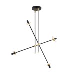 Pendant lamps spheres - Argon ABSTRACT pendant lamp 4 pł. 4x7W (max) opal mat black structure 1696 - product 8