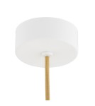 Single pendant lamps - Argon ALMIROS 8451 1-fl. pendant lamp, small, white-brown (marble) lampshade, white glass cream elements, lacquered steel - product 5