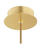 Single pendant lamps - Argon ALMIROS 8447 1-fl. pendant lamp, medium, white-brown (marble) lampshade, brass elements glass, brass, braid  - product 4