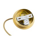 Single pendant lamps - Argon ALMIROS 8447 1-fl. pendant lamp, medium, white-brown (marble) lampshade, brass elements glass, brass, braid  - product 6