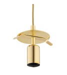 Single pendant lamps - Argon ALMIROS 8448 1-fl. pendant lamp, large, white-brown (marble) lampshade, brass elements glass, brass, baw braid - product 5