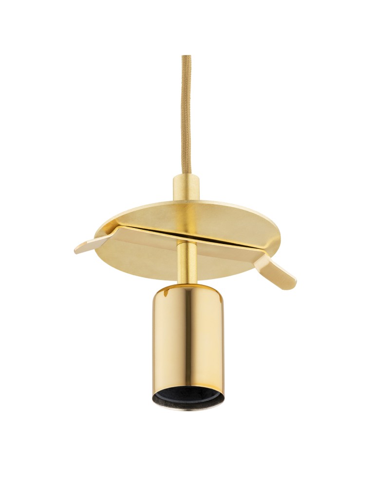 Single pendant lamps - Argon ALMIROS 8448 1-fl. pendant lamp, large, white-brown (marble) lampshade, brass elements glass, brass, baw braid - product kolory-swiatla.pl 5