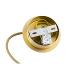 Single pendant lamps - Argon ALMIROS 8448 1-fl. pendant lamp, large, white-brown (marble) lampshade, brass elements glass, brass, baw braid - product 6