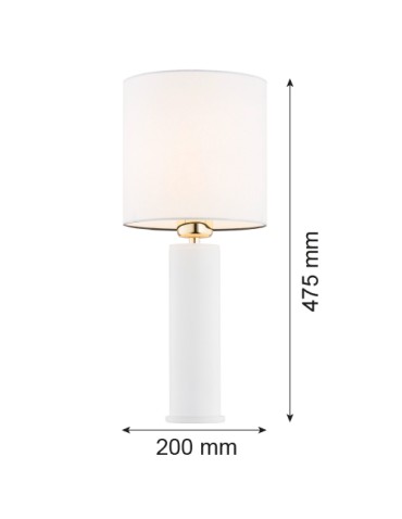 Argon ALMADA 1 fl. table lamp 1x15W (max) white white structure 4231 - product 2