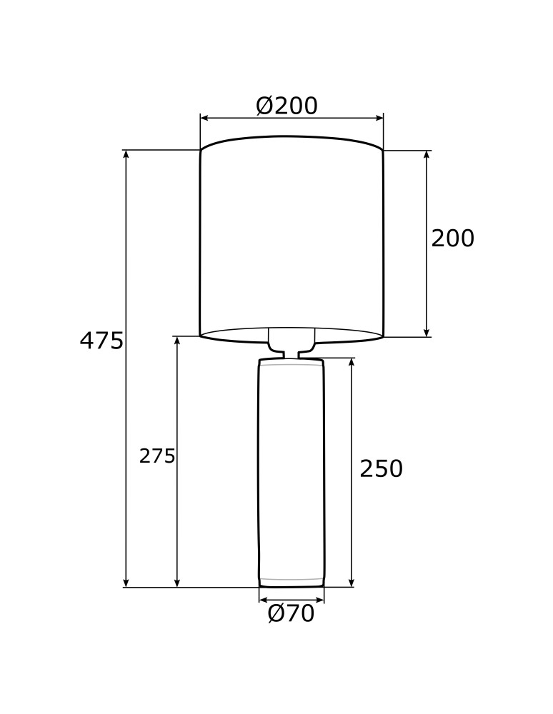 Glamour table lamps - Argon ALMADA 1 fl. table lamp 1x15W (max) white white structure 4231 - product kolory-swiatla.pl 3