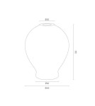 Decorative table lamps - Argon AMARYLIS 1 fl. table lamp 1x15W (max) opal mat 4095 - product 5