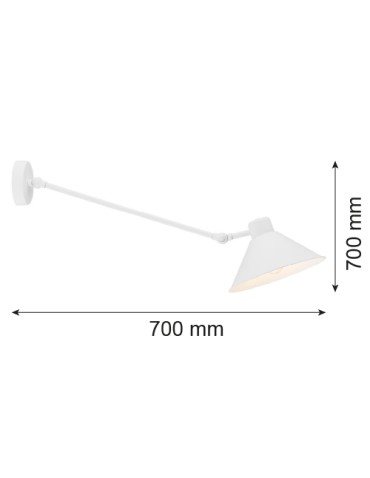 Argon ALTEA wall lamp 1 pł. 1x15W (max) white structure 4071 - product 2