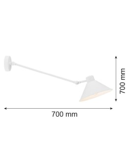Argon ALTEA kinkiet 1 pł. 1x15W (max) biały struktura 4071 - produkt 2
