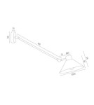 Cantilever wall lamps - Argon ALTEA wall lamp 1 pł. 1x15W (max) white structure 4071 - product 3