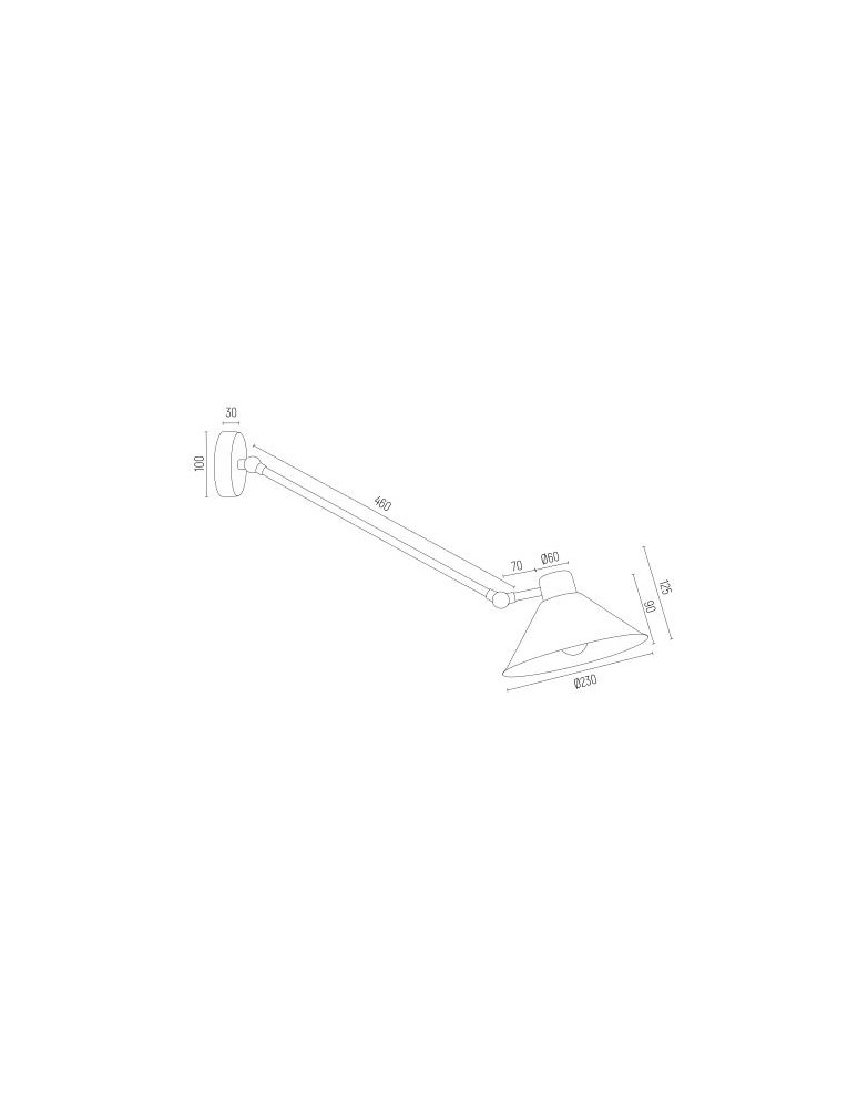 Cantilever wall lamps - Argon ALTEA wall lamp 1 pł. 1x15W (max) white structure 4071 - product kolory-swiatla.pl 3