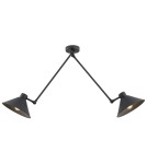 Argon ALTEA lampa wisząca 2 pł. 2x15W (max) czarny struktura 862