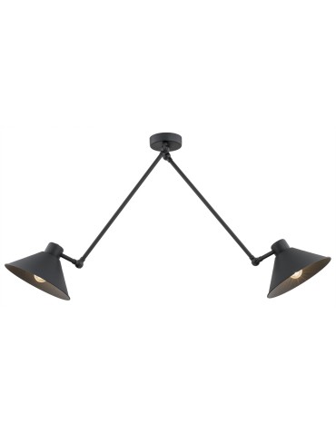 Argon ALTEA lampa wisząca 2 pł. 2x15W (max) czarny struktura 862