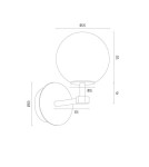 Wall lamps spheres - Argon ARUBA 8500 glass, brass - product 7