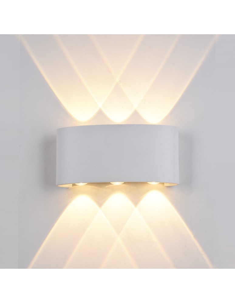 Outdoor wall lamps - ITALUX GILBERTO Wall lamp White LED 3000K IP54 PL-232W - product kolory-swiatla.pl 1