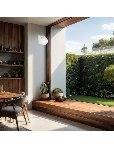 Argon ASPEN wall lamp 1 pł. 1x15W (max) opal mat white structure 3733 - product 2