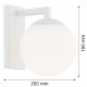 Argon ASPEN kinkiet 1 pł. 1x15W (max) opal mat biały struktura 3733