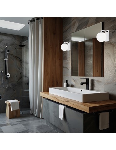 Argon ASPEN wall lamp 1 pł. 1x15W (max) opal mat chrome 3735 - product 2