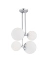 Argon ASPEN 4 fl. pendant lamp 4x15W (max) opal matt chrome 1646