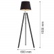Argon ASTER lampa podłogowa 1 pł. 1x15W (max) czarny czarny 3357