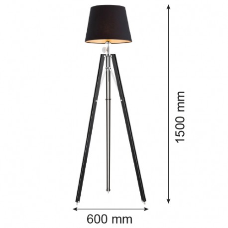 Argon ASTER lampa podłogowa 1 pł. 1x15W (max) czarny czarny 3357