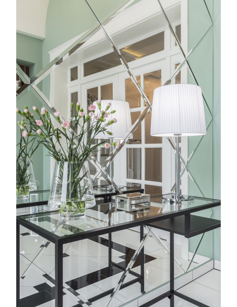 Argon ASTI lampa stołowa 1 pł. 1x15W (max) biały chrom 3847