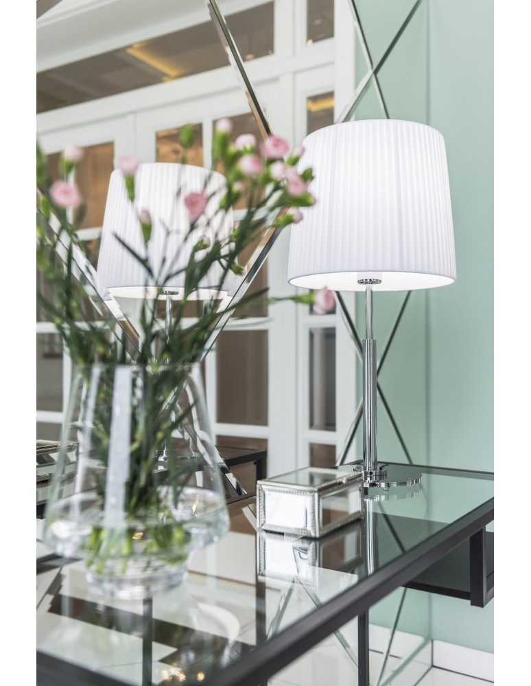 Argon ASTI lampa stołowa 1 pł. 1x15W (max) biały chrom 3847