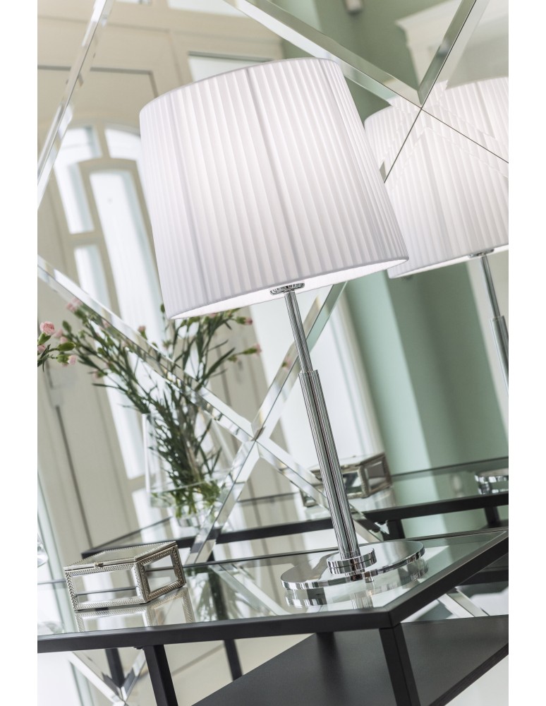 Argon ASTI lampa stołowa 1 pł. 1x15W (max) biały chrom 3847