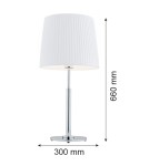 Argon ASTI lampa stołowa 1 pł. 1x15W (max) biały chrom 3847