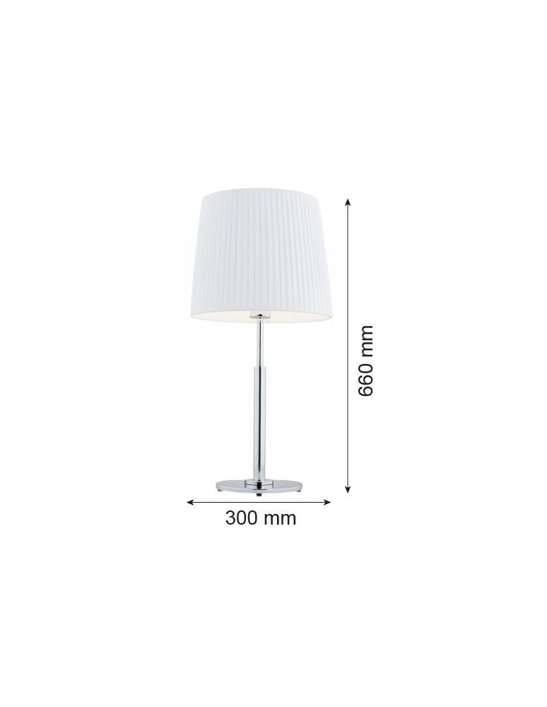 Argon ASTI lampa stołowa 1 pł. 1x15W (max) biały chrom 3847
