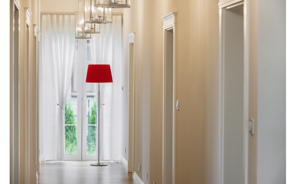 Argon ASTI lampa podłogowa 1 pł 1x15W (max) czerwony chrom 3848