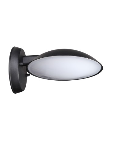 ITALUX PIOMBINO Wall lamp Black LED 3000K IP44 6691/BK-9