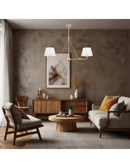 Argon ATRANI żyrandol 2 pł. 2x15W (max) śmietankowy stare złoto 7176 - produkt 2