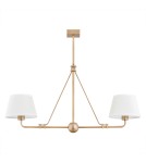 Chandelier with lampshade - Argon ATRANI 2 fl. chandelier 2x15W (max) cream old gold 7176 - product 3