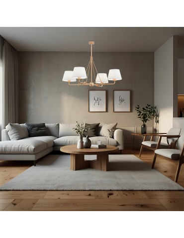 Argon ATRANI żyrandol 4 pł. 4x15W (max) śmietankowy stare złoto 1823 - produkt 2