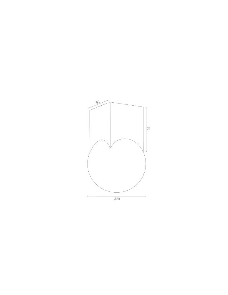 Small ceiling lamps - Argon AUSTIN plafond 1 fl. 1x7W (max) opal matt brushed brass 4712 - product kolory-swiatla.pl 4