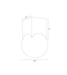 Small ceiling lamps - Argon AUSTIN plafond 1 fl. 1x7W (max) opal mat black mat 4713 - product 4