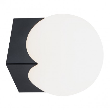 Argon AUSTIN kinkiet 1 pł. 1x7W (max) opal mat czarny mat 4715