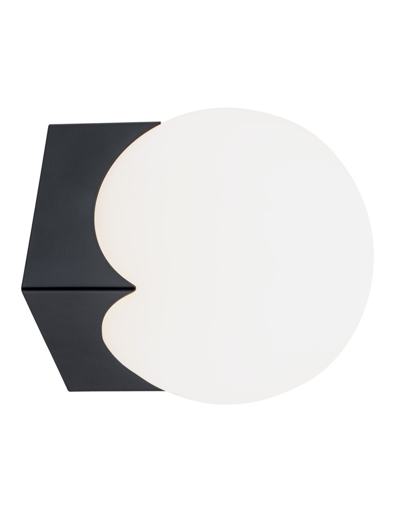 Wall lamps spheres - Argon AUSTIN wall lamp 1 pł. 1x7W (max) opal mat black mat 4715 - product kolory-swiatla.pl 1