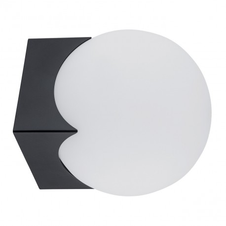 Argon AUSTIN kinkiet 1 pł. 1x7W (max) opal mat czarny mat 4715