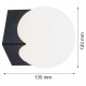Argon AUSTIN kinkiet 1 pł. 1x7W (max) opal mat czarny mat 4715