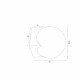 Argon AUSTIN kinkiet 1 pł. 1x7W (max) opal mat czarny mat 4715