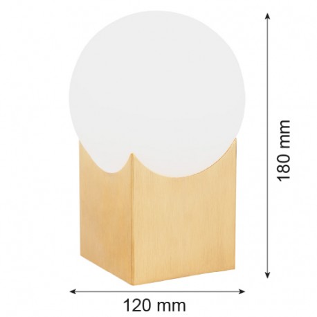 Argon AUSTIN lampa stołowa 1 pł. 1x7W (max) opal mat mosiądz szczotkowany 4720
