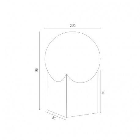 Argon AUSTIN lampa stołowa 1 pł. 1x7W (max) opal mat mosiądz szczotkowany 4720