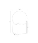 Decorative table lamps - Argon AUSTIN 1 fl. table lamp 1x7W (max) opal mat black mat 4721 - product 4